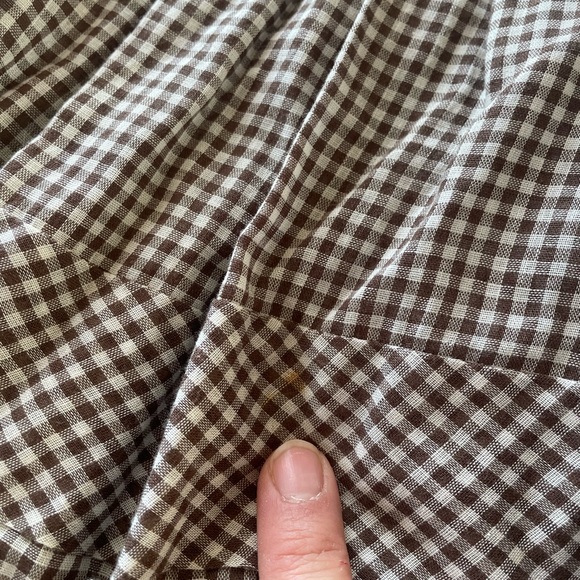 Vintage Gingham 50’s Prairie Midi Skirt 24” Waist Cottagecore - Picture 4 of 5
